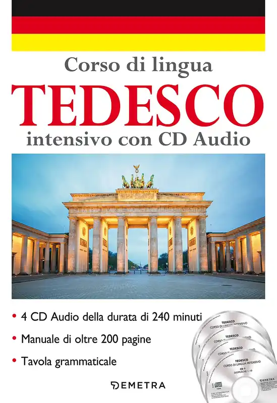 Corso di lingua Tedesco intensivo con CD Audio 4 CD della durata di 240 minuti - Manuale di oltre 200 pagine - Tavola grammaticale Occasione Imperdibile