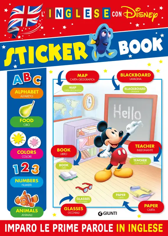 Soddisfatti O Rimborsati Sticker Book - L‘Inglese con Disney Imparo le prime parole in inglese