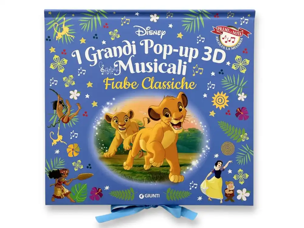 Fiabe classiche Disney I grandi Pop-up 3d musicali Premi la nota, ascolta la melodia Affare