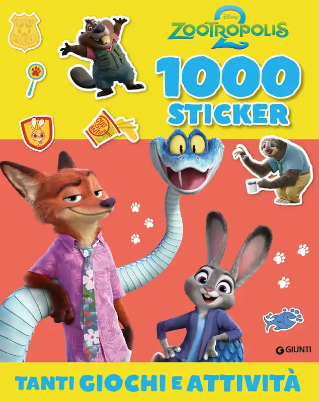 Scelto Dai Clienti Zootropolis 2 - 1000 Sticker Tanti giochi e attività