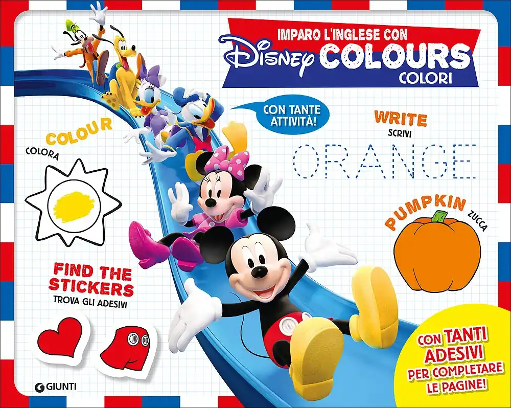 Consegna Rapida Album Creativo - Imparo l‘inglese con Disney. Colours/Colori Con tanti adesivi per completare le pagine!