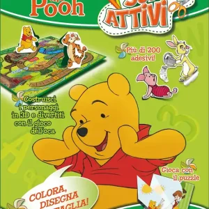 Acquista Ora Superattivi - Winnie the Pooh Costruisci i personaggi in 3D e divertiti con il gioco dell‘oca - Gioca con il puzzle - Più di 200 adesivi!